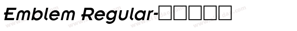 Emblem Regular字体转换
